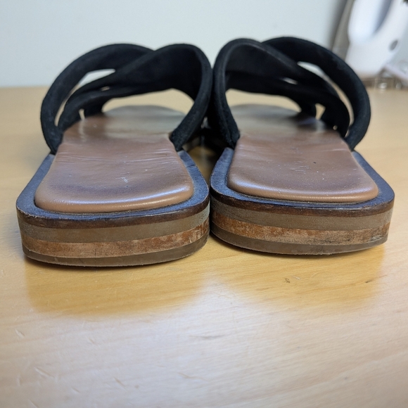 MAGUIRE Women Sandals Size 38 = 7.5-8 US Black And Tan Suede Top - Picture 4 of 7